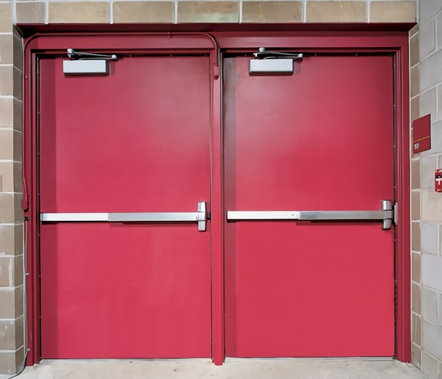 fire exit door with panic
